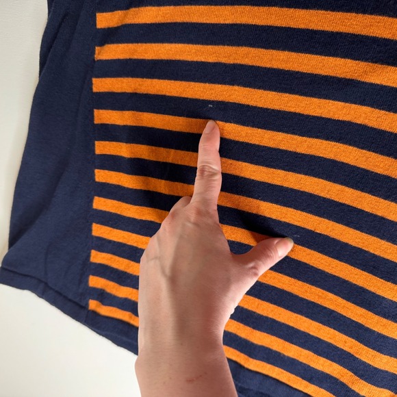 Susan Graver Womens Striped Tunic Sweater Sz 1X Long Sleeve Pullover Button Back - Picture 2 of 8